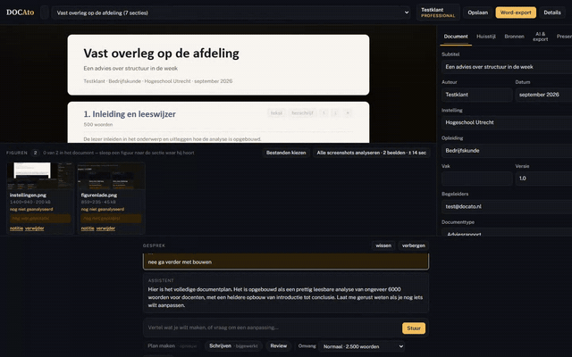 Door het document scrollen in Krava